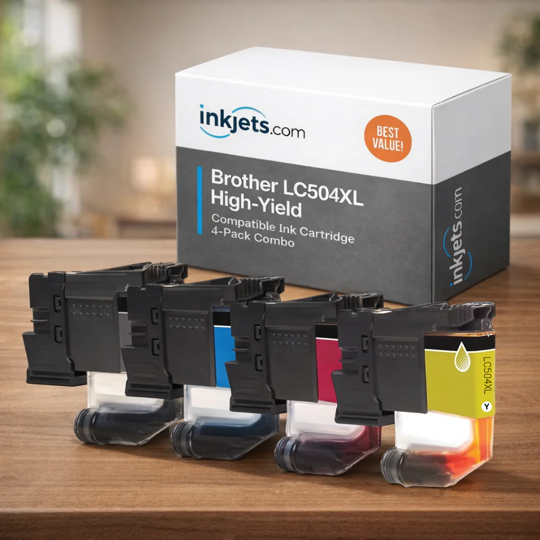 Brother LC504XL High Yield Compatible Ink Cartridge 4-Pack Combo - Image 3