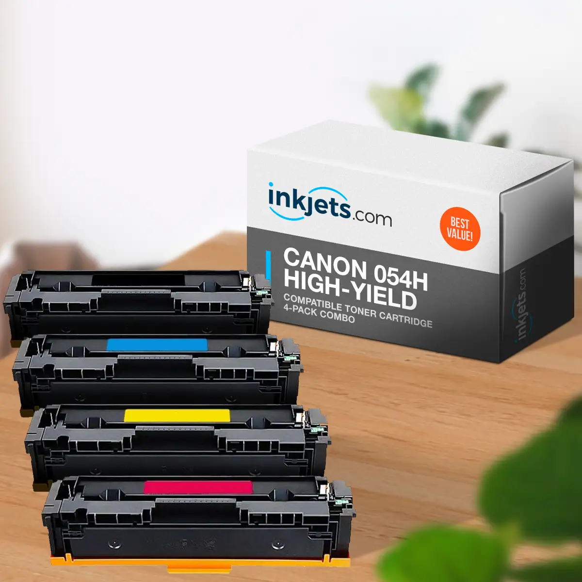Canon 054H High-Yield Compatible Toner Cartridge 4-Pack Combo - Image 3