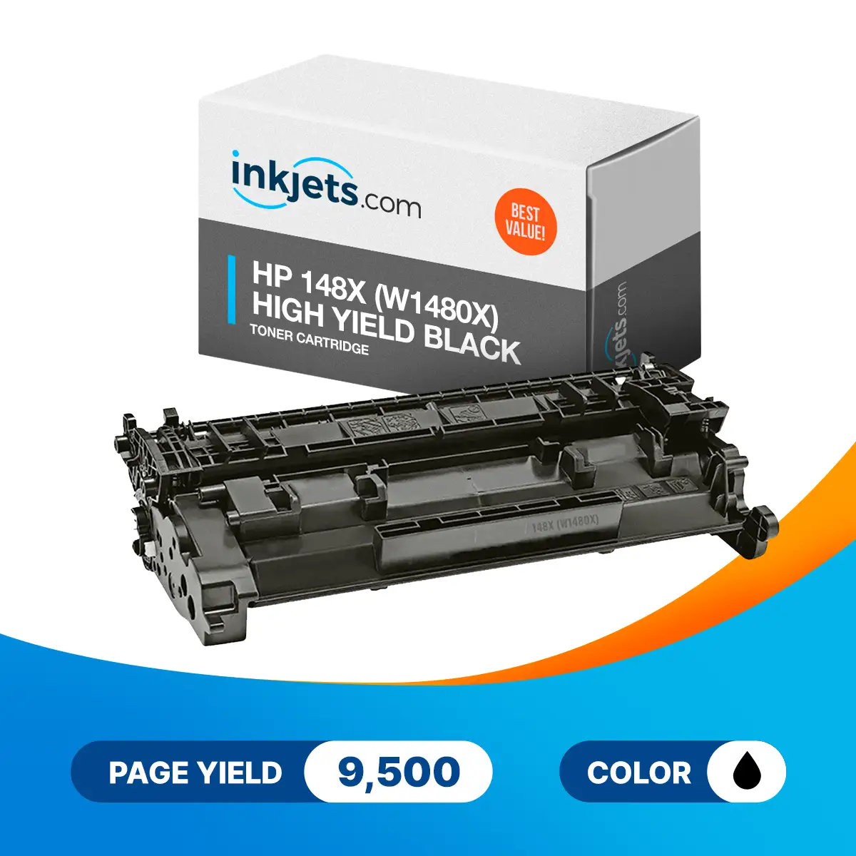 Compatible HP 148X (W1480X) High Yield Black Toner Cartridge - Image 2