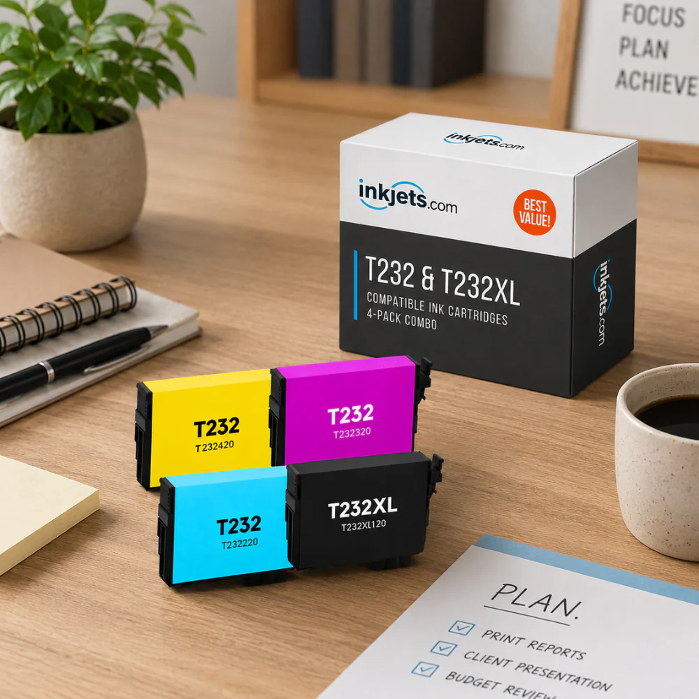 Epson T232 & T232XL Compatible High & Standard Yield Ink Cartridge 4-Pack Combo - Image 3