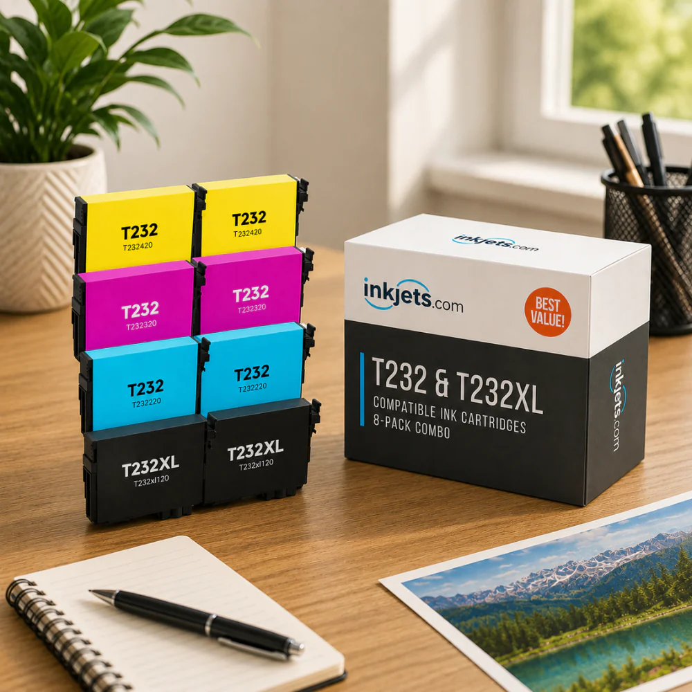 Epson T232 & T232XL Compatible High & Standard Yield Ink Cartridge 8-Pack Combo - Image 3