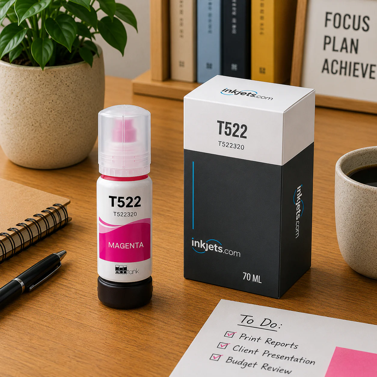 Epson T522 (T522320-S) Magenta Standard Yield Compatible Ink Bottle, 70 ml - Image 3