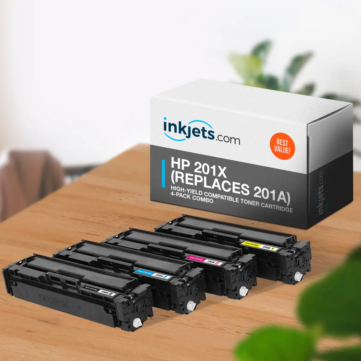 HP 201X (Replaces 201A) High-Yield Compatible Toner Cartridge 4-Pack Combo - Image 3
