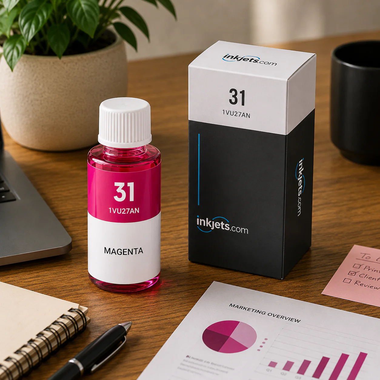 HP 31 (1VU27AN) Magenta Standard Yield Compatible Ink Bottle - Image 3