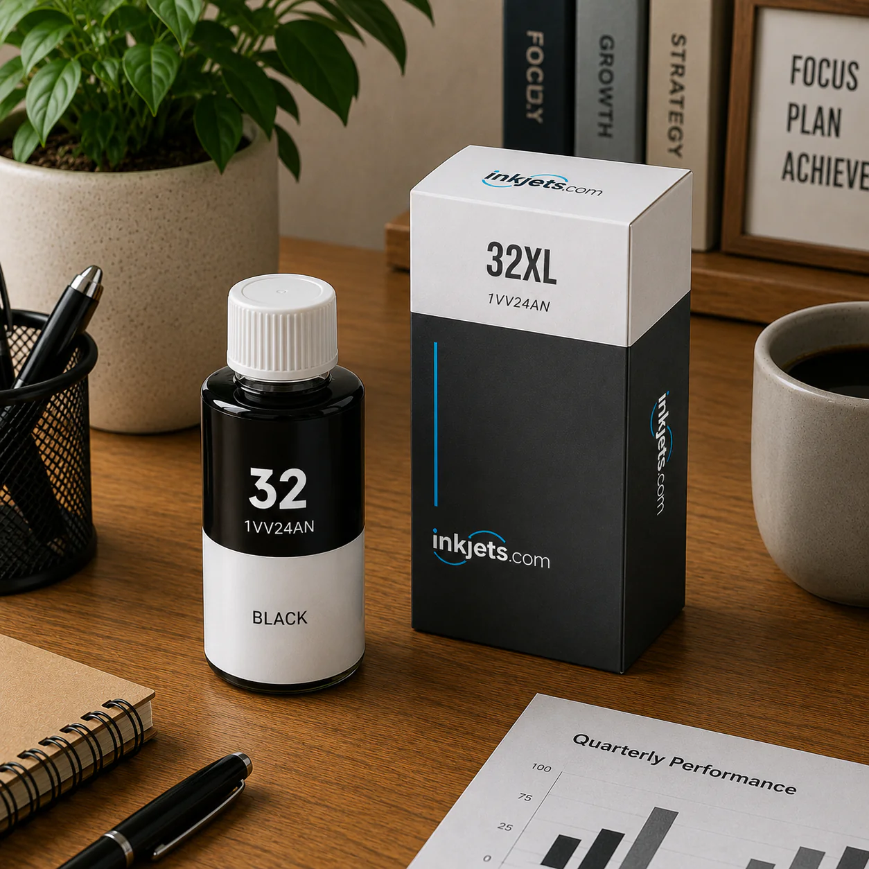 HP 32XL (1VV24AN) Black High Yield Compatible Ink Bottle - Image 3