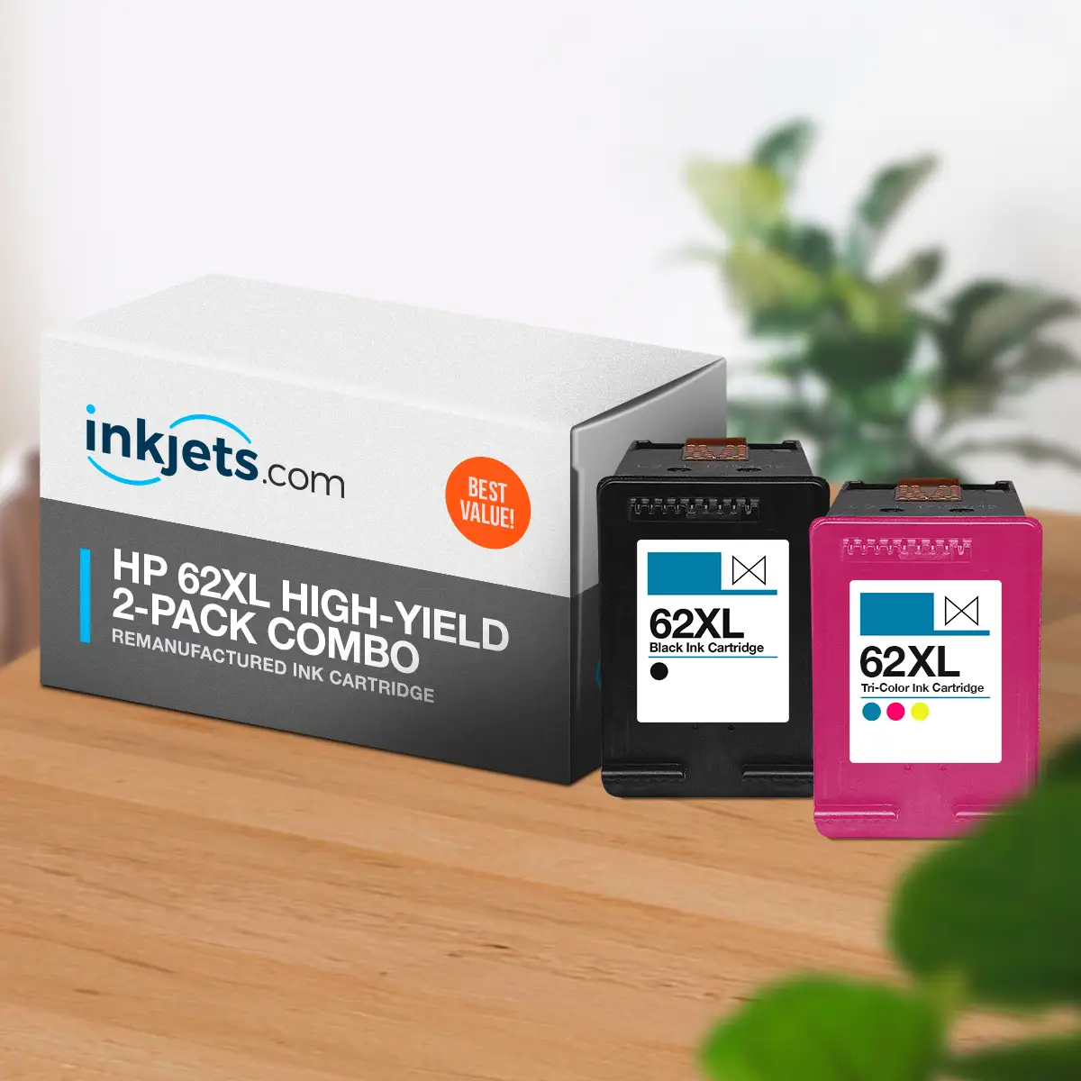 HP 62XL High-Yield Remanufactured Ink Cartridge 2-Pack Combo - Image 3