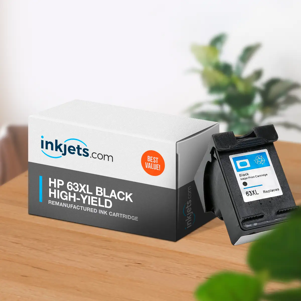 HP 63XL (F6U64AN) Black High-Yield Remanufactured Ink Cartridge - Image 4