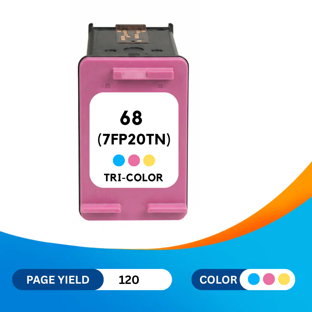 HP 68 (7FP20TN) Tri-Color Standard Yield Remanufactured Ink Cartridge - Image 2