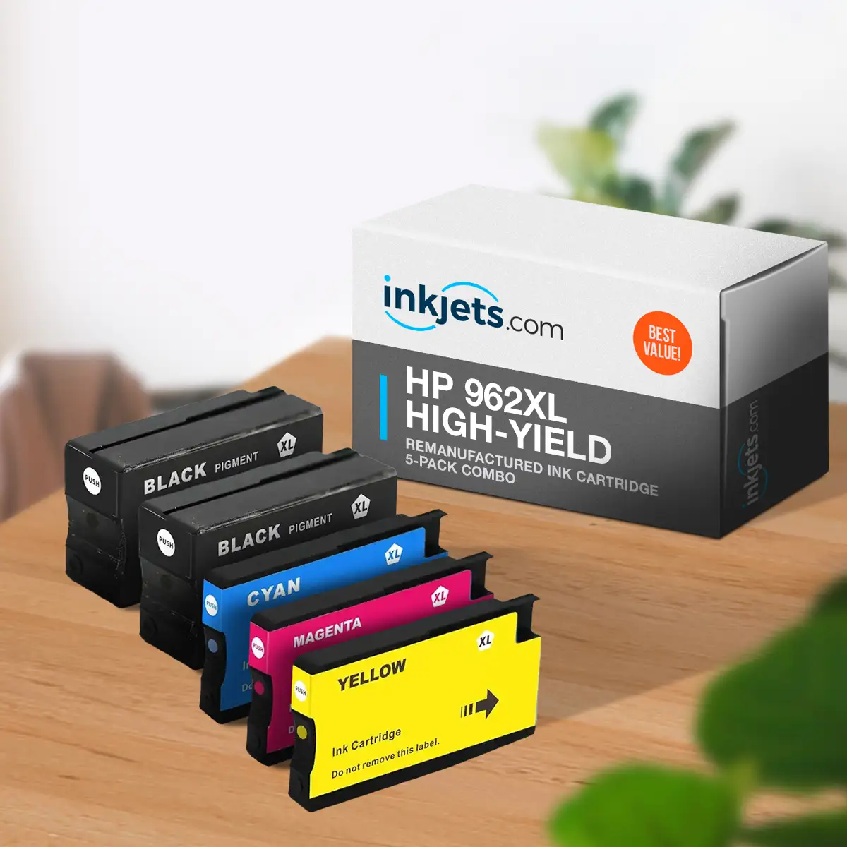 HP 962XL High-Yield Remanufactured Ink Cartridge 5-Pack Combo - Image 3