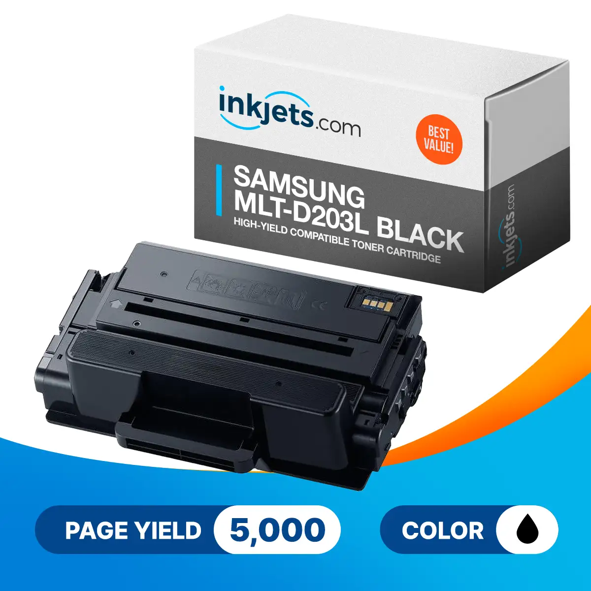 Samsung MLT-D203L Black High-Yield Compatible Toner Cartridge - Image 2